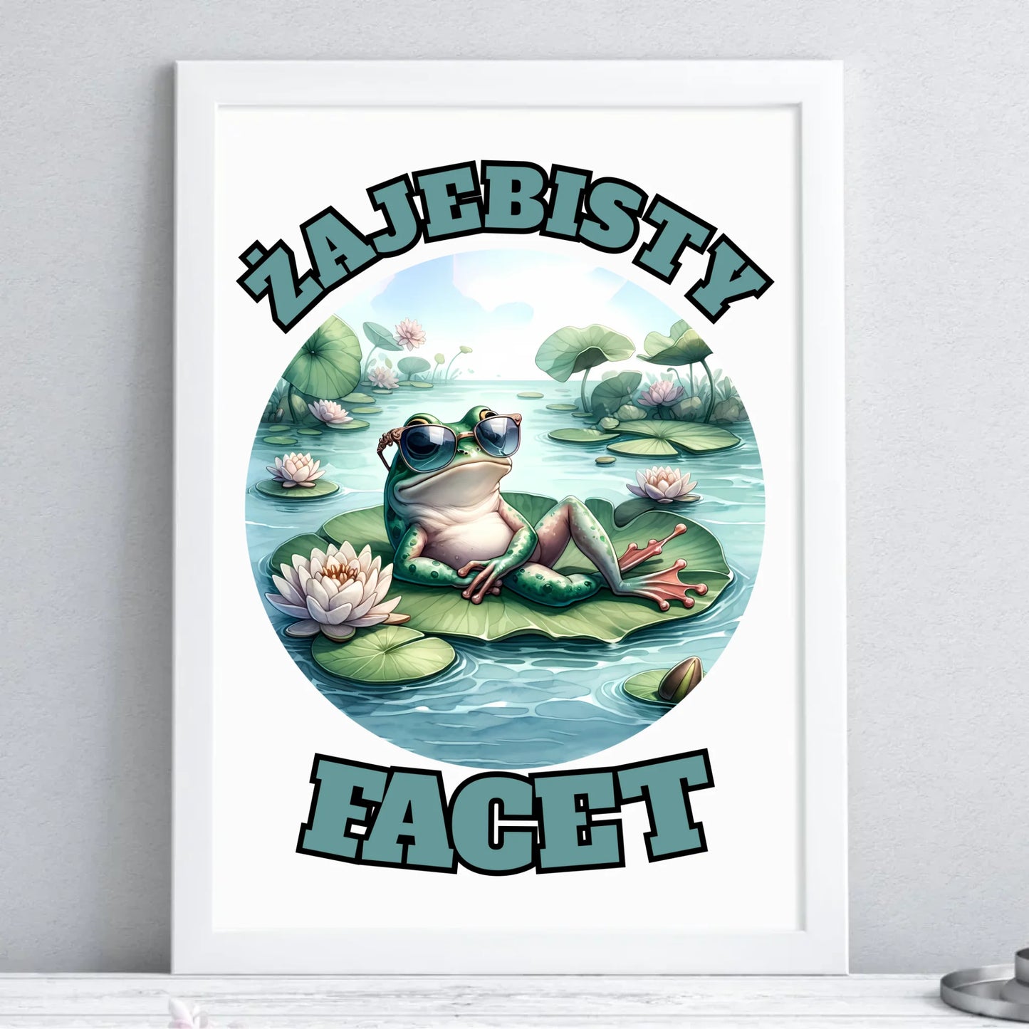 Plakat białej w ramie na Dzień Chłopaka