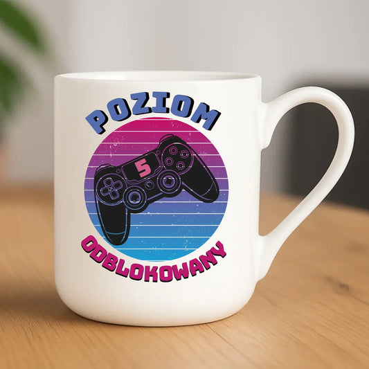 Kubek elegant dla dziewczynki powrót do szkoły Poziom odblokowany SZ02 - StoryCups.pl