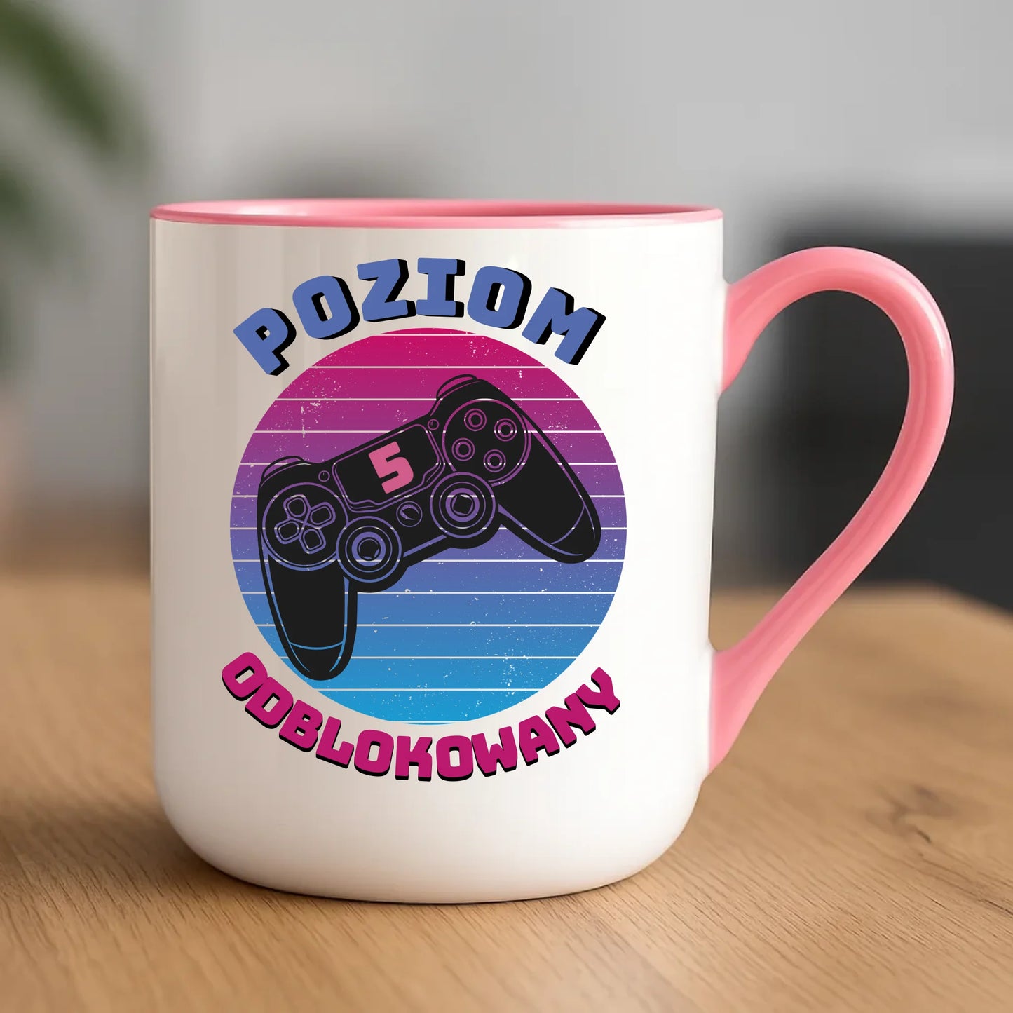 Różowy kubek elegant dla dziecka na powrót do szkoły przedszkola