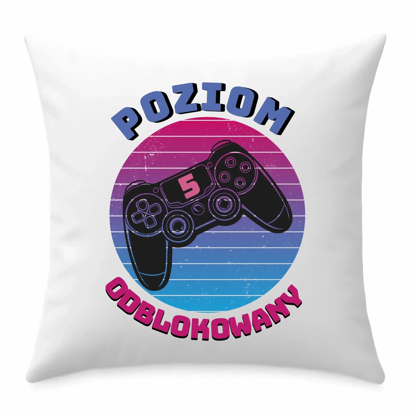 Poduszka dla dziewczynki powrót do szkoły Poziom odblokowany SZ02 - StoryCups.pl
