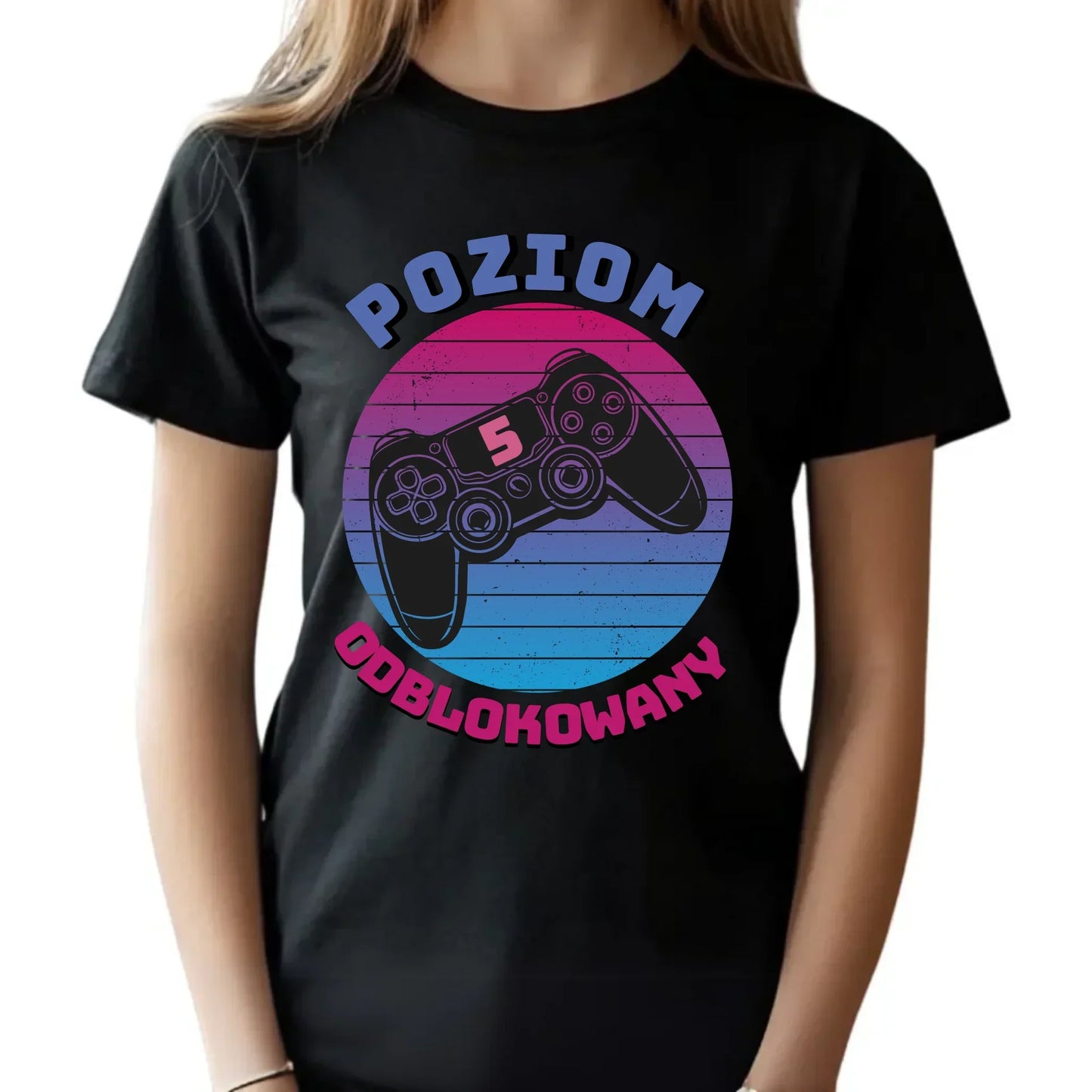 Koszulka dla dziecka powrót do szkoły Poziom odblokowany SZ02 - StoryCups.pl