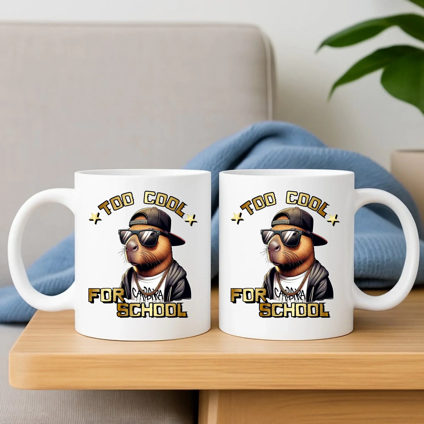 Zestaw poduszka i kubek z kapibarą do szkoły Too cool SZ06 - StoryCups.pl