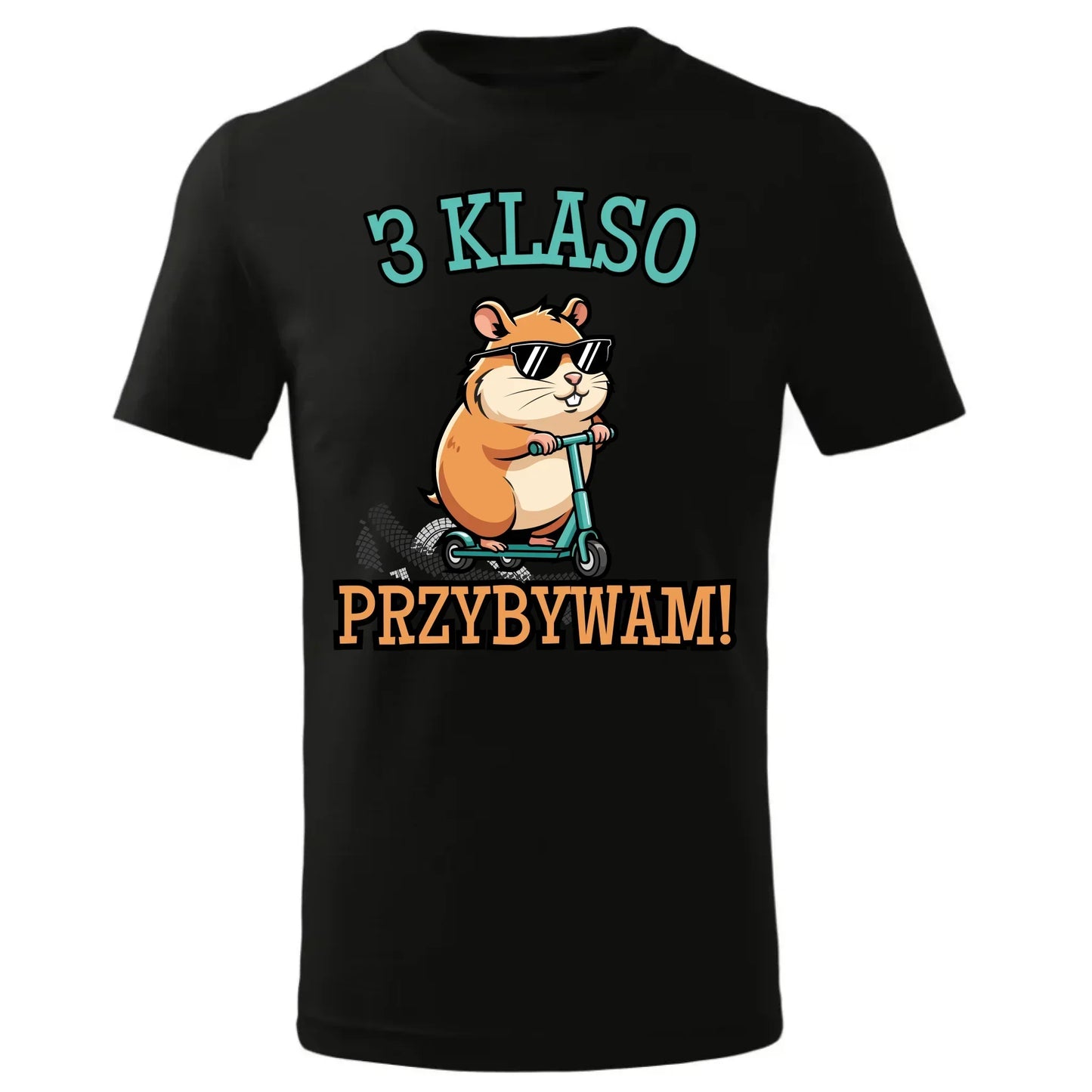Koszulka na powrót do szkoły Przybywam personalizuj klasę SZ07 - StoryCups.pl