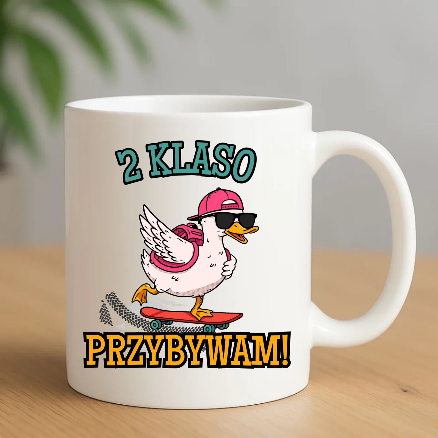 Kubek dla ucznia z kolorowym nadrukiem – powrót do szkoły