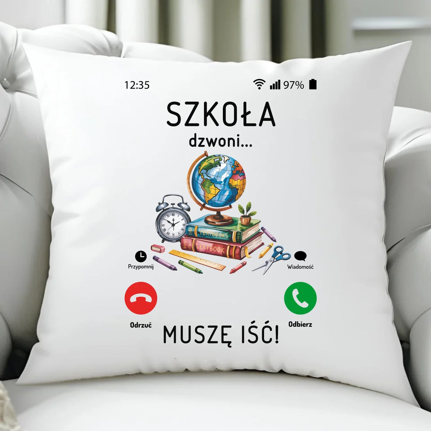 Poduszka dla ucznia – prezent na rozpoczęcie szkoły powrót do szkoły przedszkola