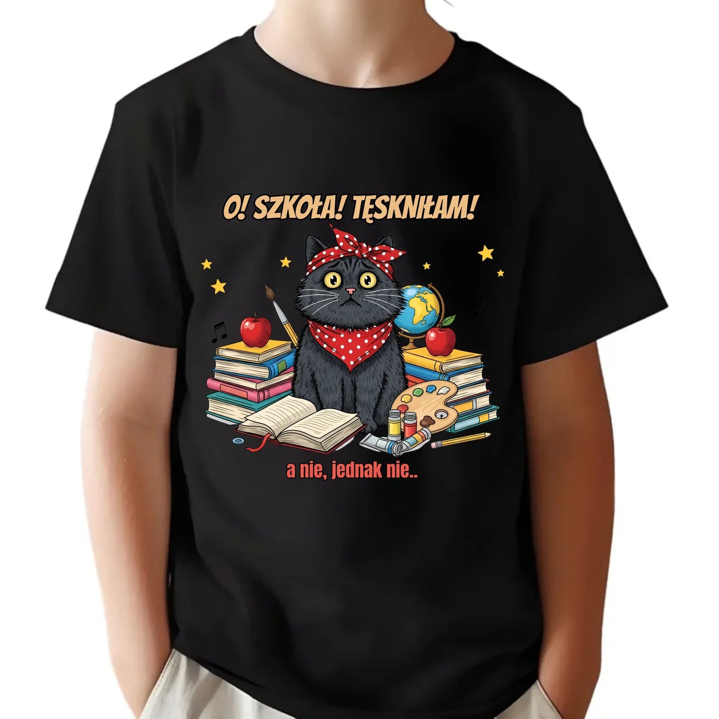 Śmieszna koszulka szkolna O! Szkoła! Tęskniłam! a nie, jednak nie... SZ12 - StoryCups.pl