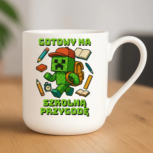 Kubek elegant szkoła - Gotowy na szkołę - gamer do szkoły - SZ13 - StoryCups.pl