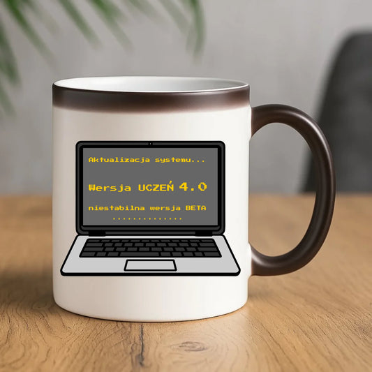 Kubek magiczny dla ucznia - Aktualizacja systemu - powrót do szkoły - personalizowany SZ16 - StoryCups.pl