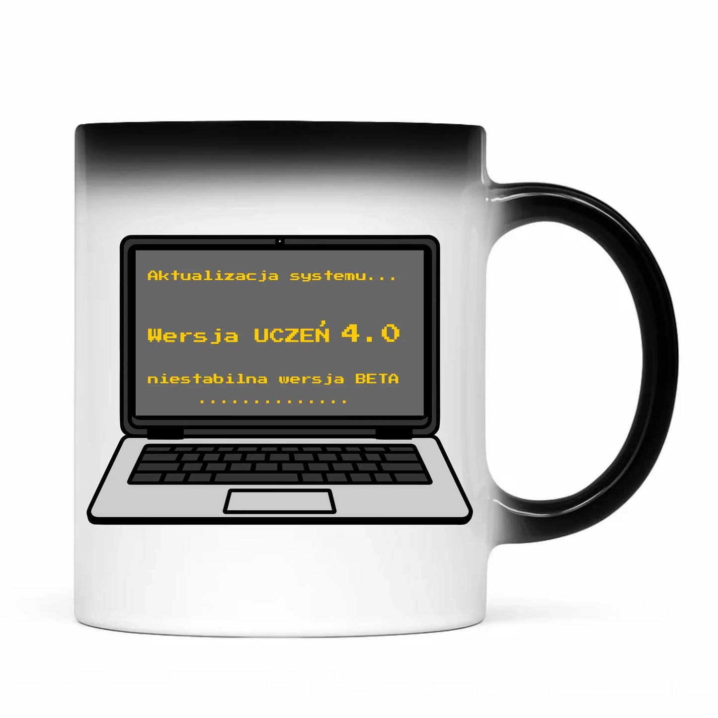 Kubek magiczny dla ucznia - Aktualizacja systemu - powrót do szkoły - personalizowany SZ16 - StoryCups.pl