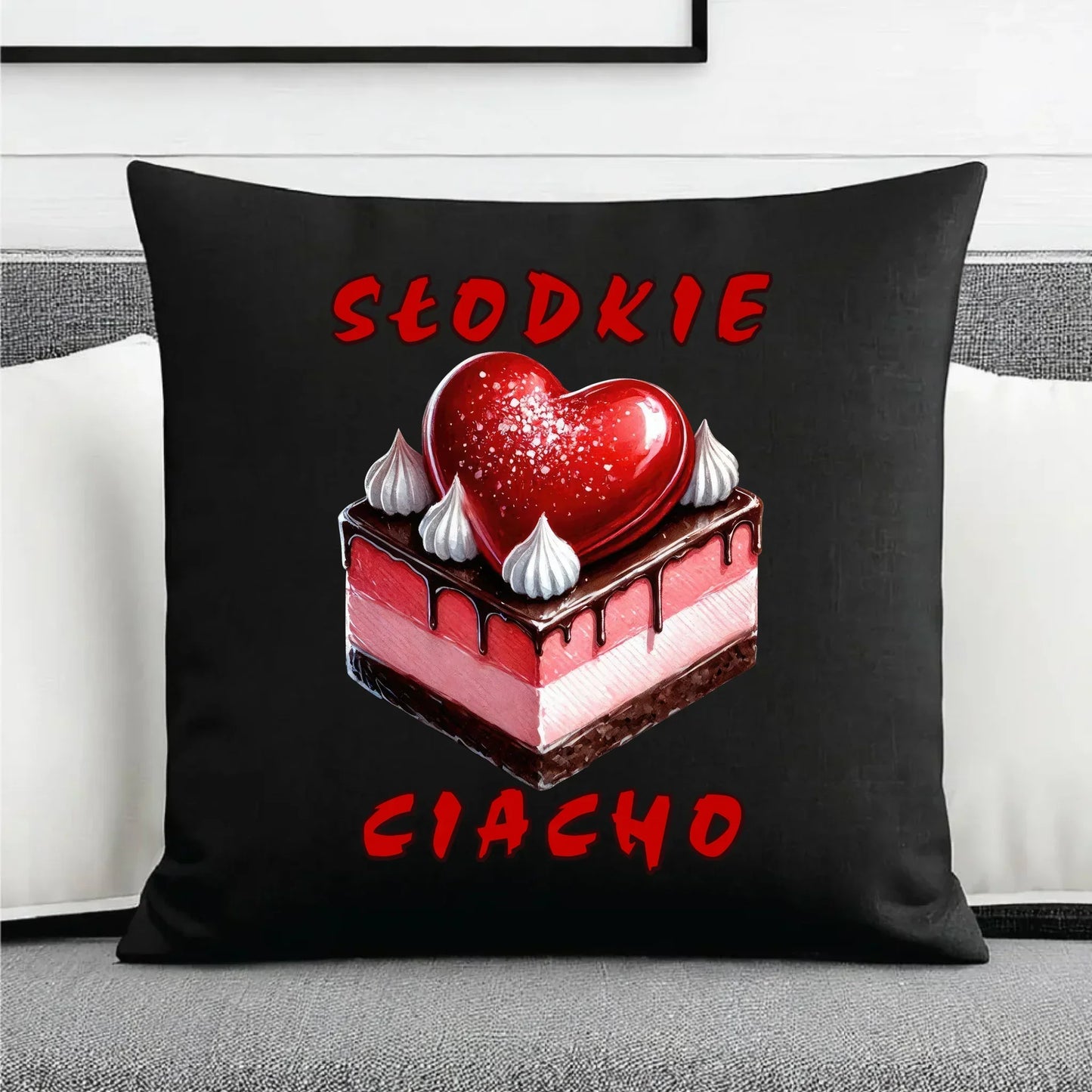 Słodkie ciacho | Poduszka dekoracyjna W36 - StoryCups.pl