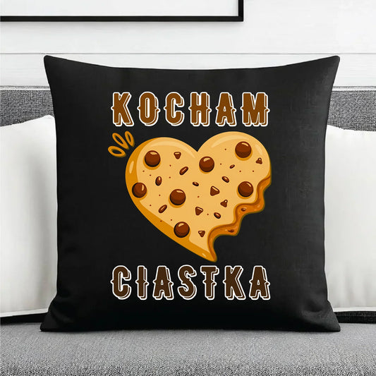 Kocham ciastka | Poduszka dekoracyjna W53 - StoryCups.pl