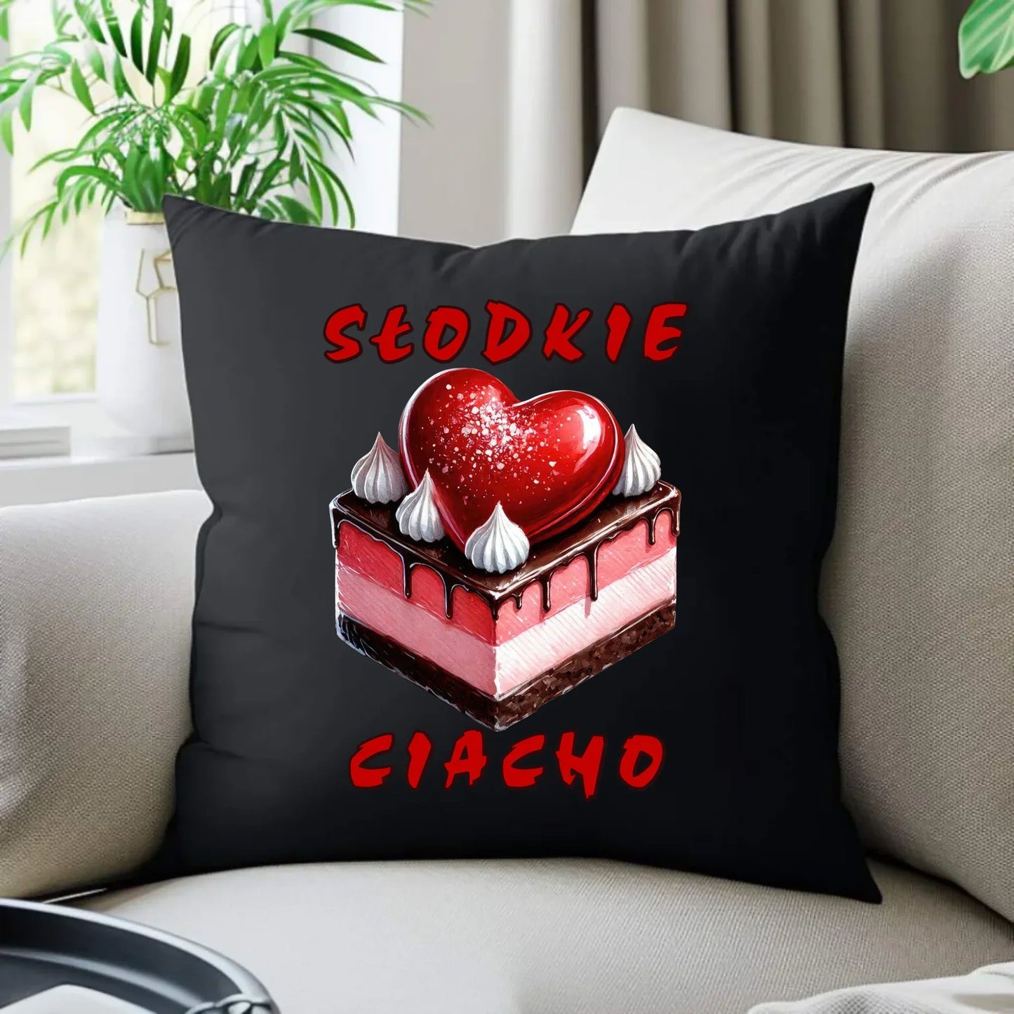 Słodkie ciacho | Poduszka dekoracyjna W36 - StoryCups.pl