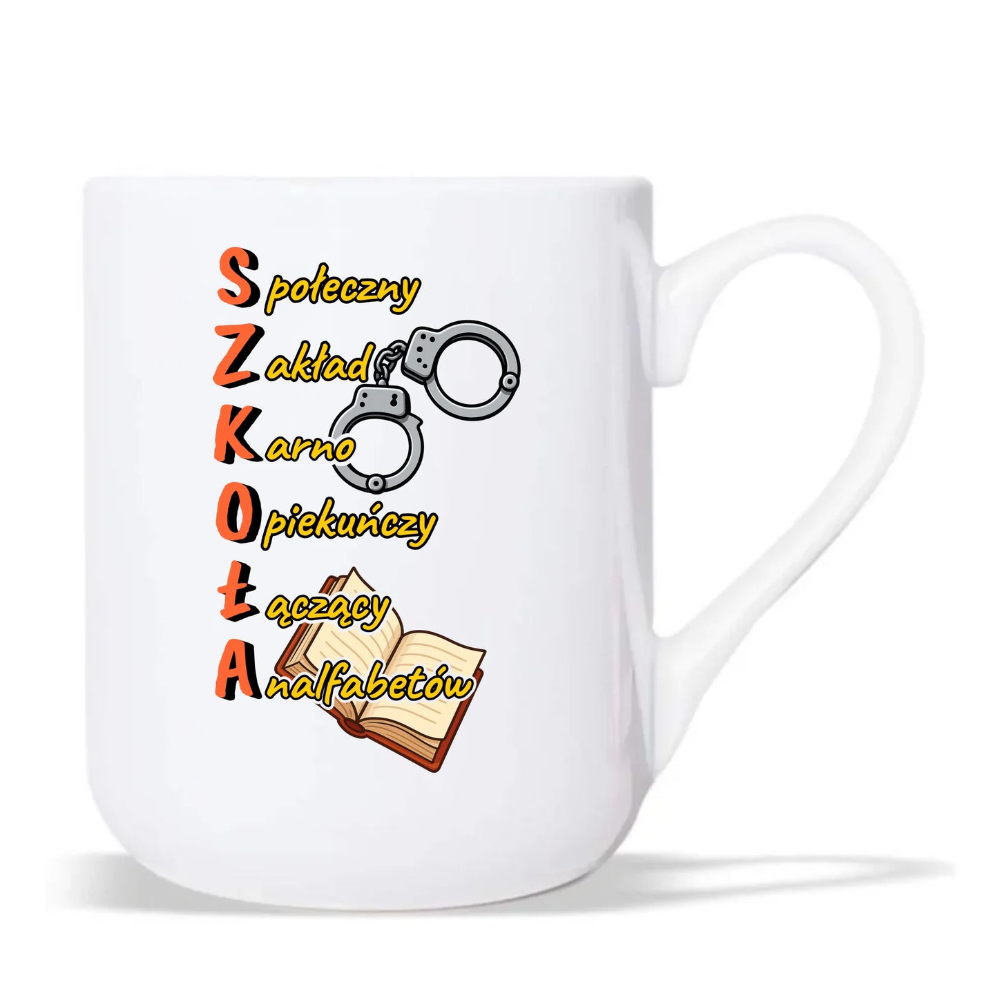 Kubek elegant do szkoły - S.Z.K.O.Ł.A. Zakład Karno Opiekuńczy SZ17 - StoryCups.pl