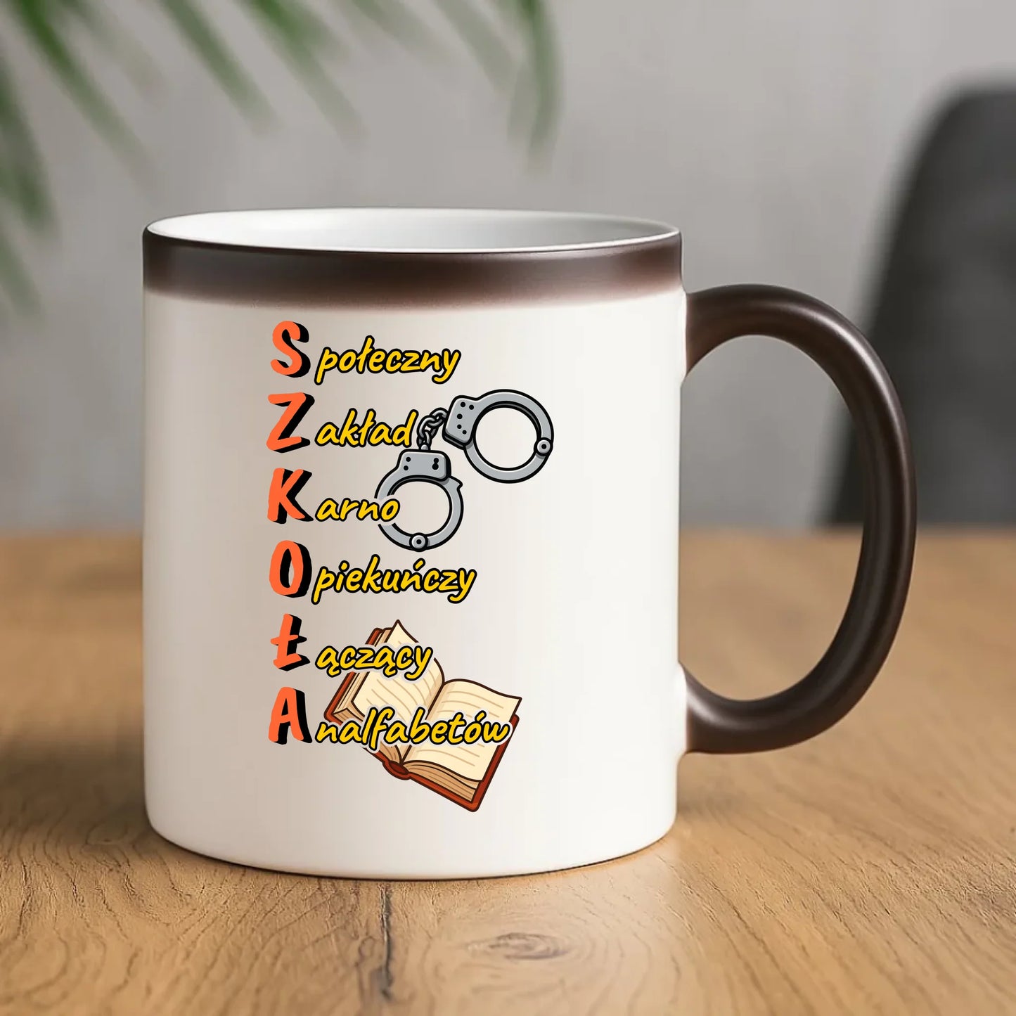 Kubek magiczny do szkoły - S.Z.K.O.Ł.A. Zakład Karno Opiekuńczy SZ17 - StoryCups.pl