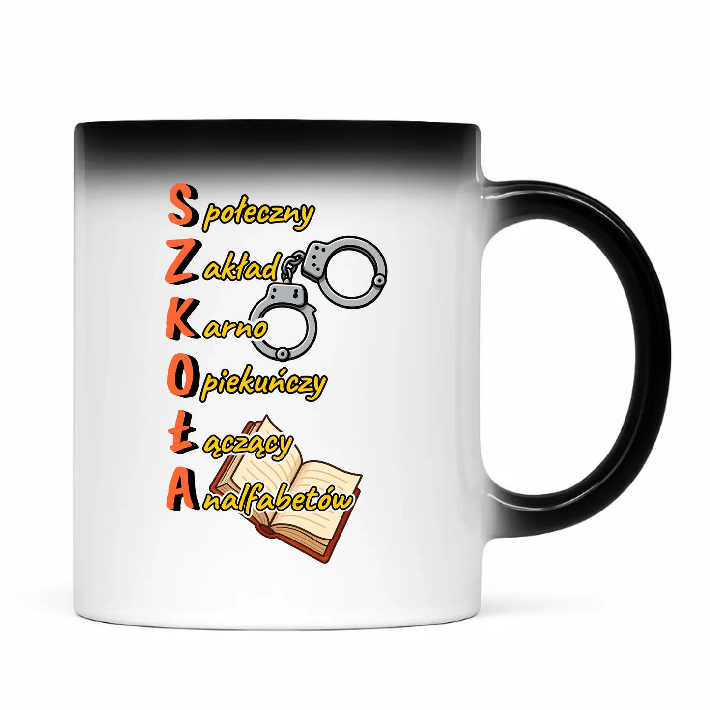 Kubek magiczny do szkoły - S.Z.K.O.Ł.A. Zakład Karno Opiekuńczy SZ17 - StoryCups.pl