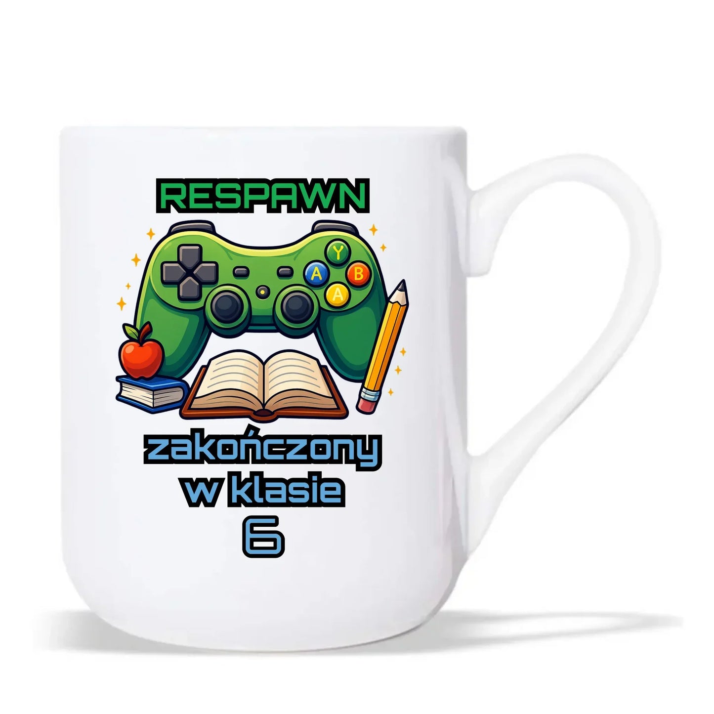 Kubek elegant szkolny - Respawn - gamer do szkoły - personalizowany SZ18 - StoryCups.pl