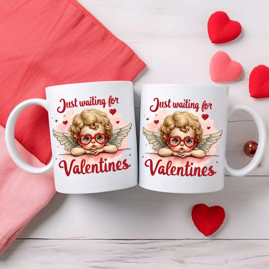 Czekam tylko na Walentynki | Kubek walentynkowy W24 - StoryCups.pl