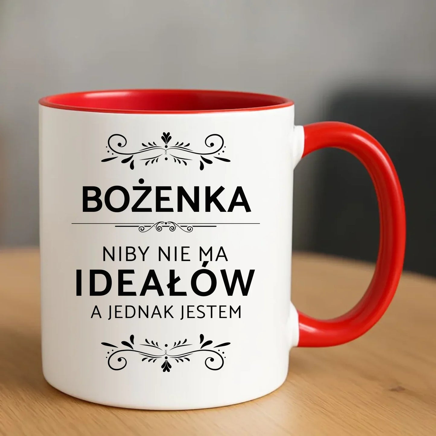 Kubek - Niby nie ma ideałów prezent dla niej - personalizowany DZ01 - StoryCups.pl
