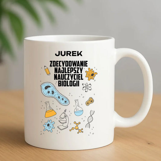 Kubek dla nauczyciela biologii - prezent personalizowany N59 - StoryCups.pl