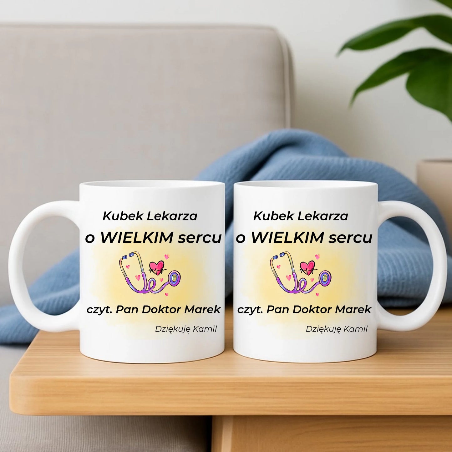 Kubek dla lekarza - Prezent na podziękowanie - personalizowany L03 - StoryCups.pl