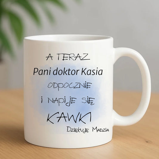 Kubek dla doktora - Prezent na podziękowanie - personalizowany L01 - StoryCups.pl