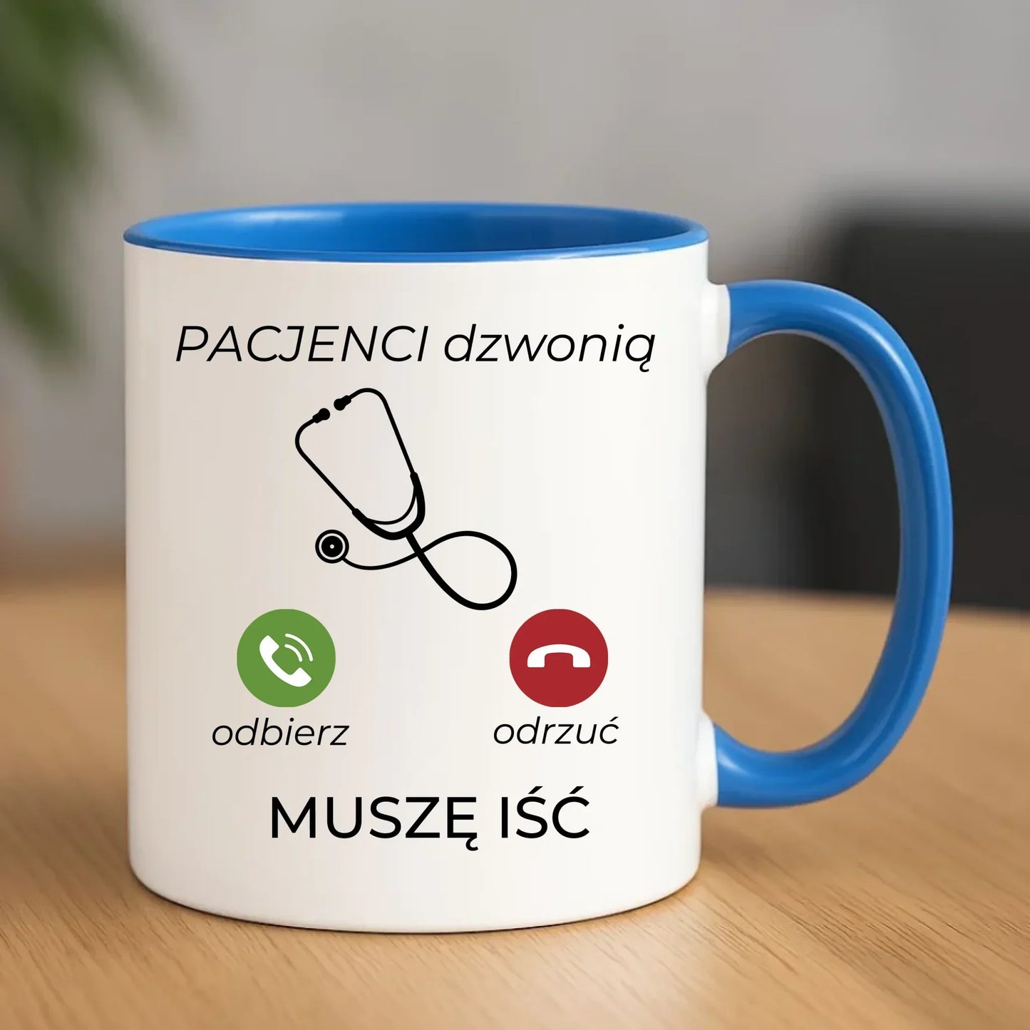 Kubek dla lekarza - Pacjenci dzwonią muszę iść L06