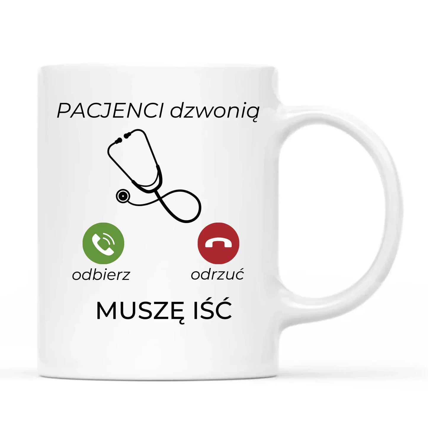 Kubek dla lekarza - Pacjenci dzwonią muszę iść L06
