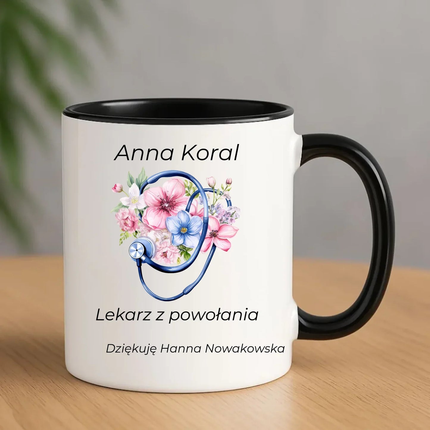 Kubek dla lekarza - Lekarz z powołania - personalizowany L01