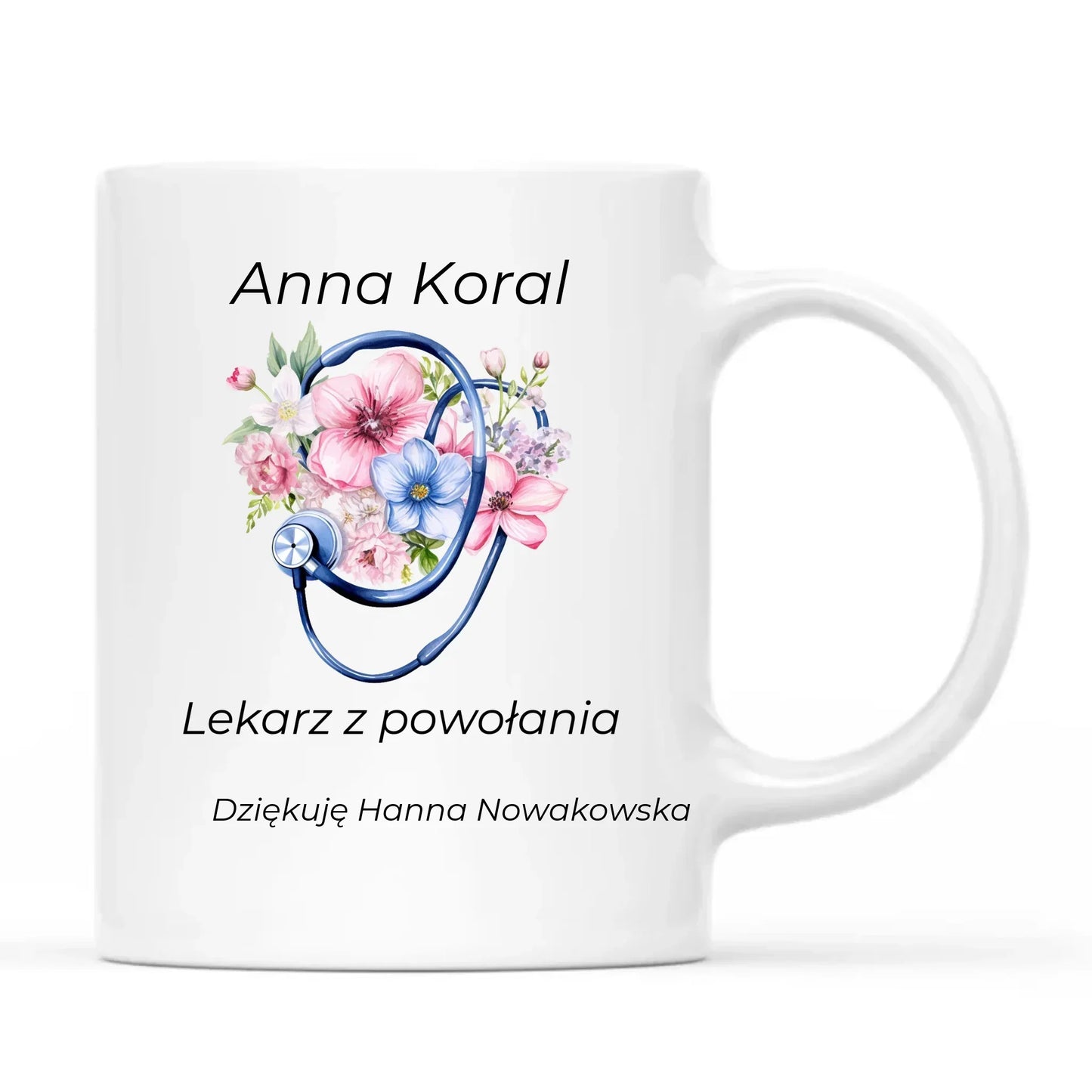 Kubek dla lekarza - Lekarz z powołania - personalizowany L01