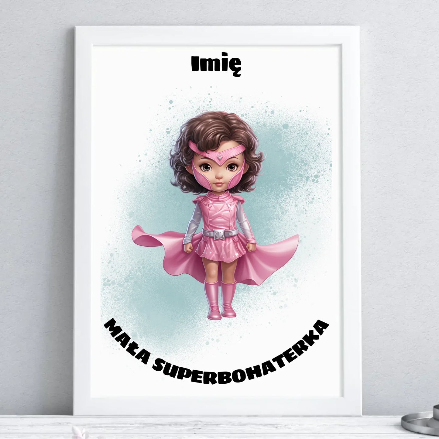 Mała Superbohaterka | Obraz w ramie dla dziewczynki DD02