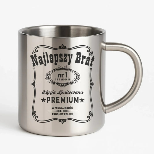Najlepszy brat | Kubek metalowy na prezent dla brata DB02 - StoryCups.pl