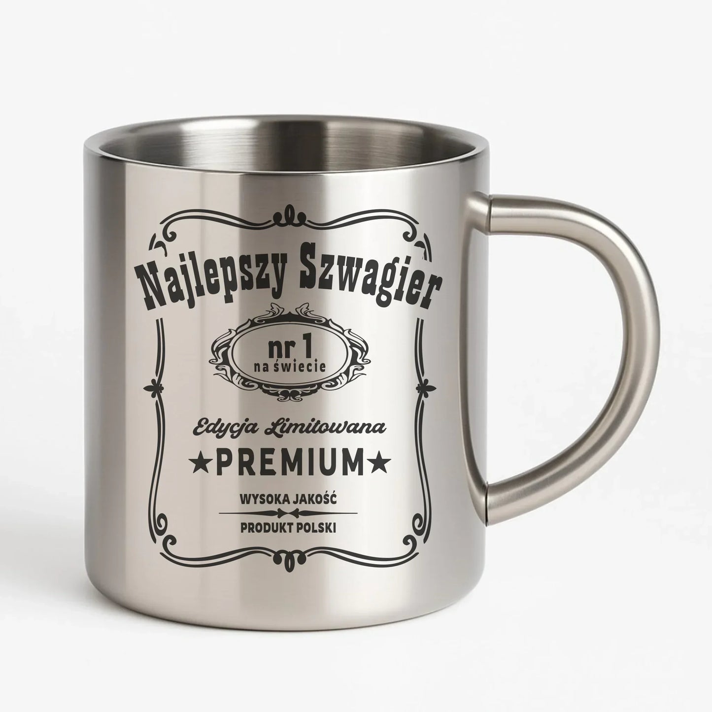 Najlepszy Szwagier | Kubek metalowy na prezent dla szwagra DSZ02 - StoryCups.pl