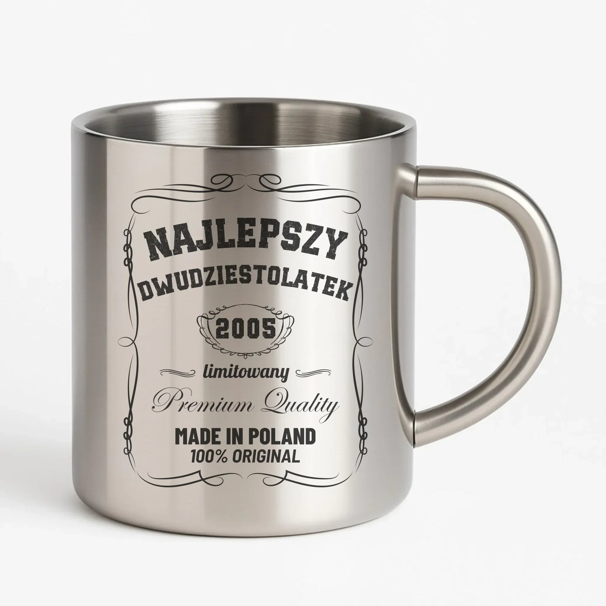 Najlepszy dwudziestolatek | Kubek metalowy prezent na 20 urodziny U04 - StoryCups.pl