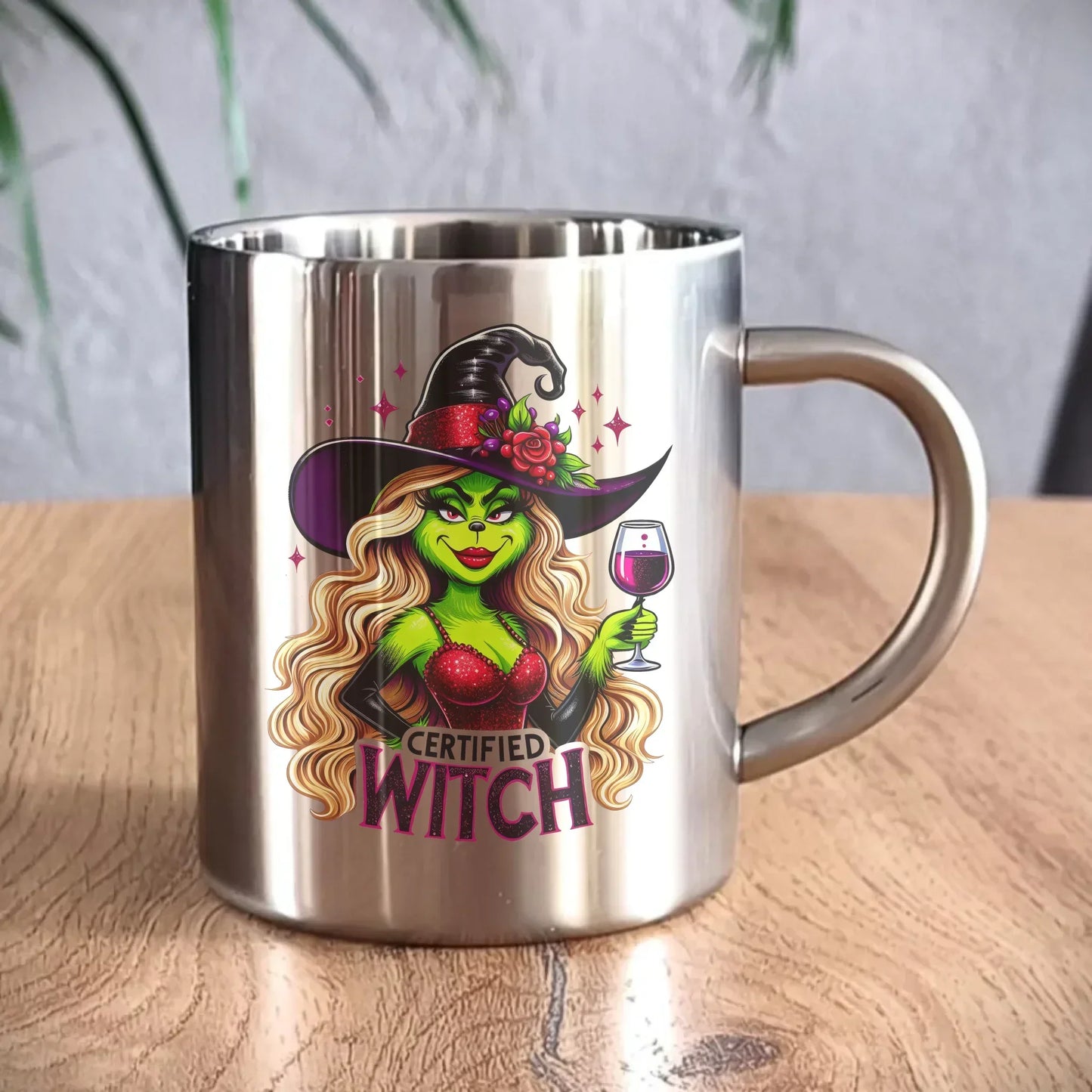 Certified Witch | Śmieszny kubek metalowy HL13 - StoryCups.pl