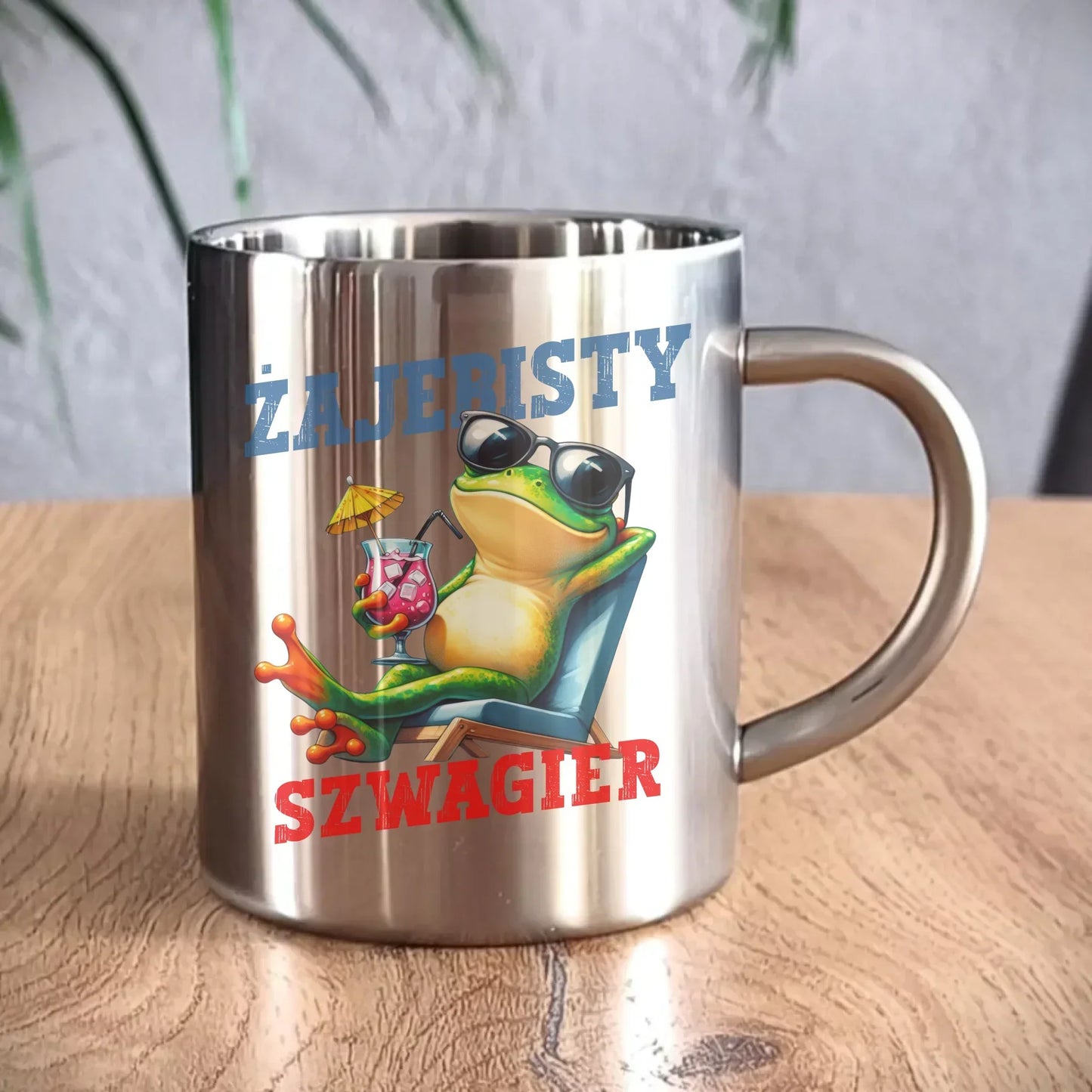 Kubek metalowy - Żajebisty Szwagier - prezent dla szwagra DSZ01 - StoryCups.pl
