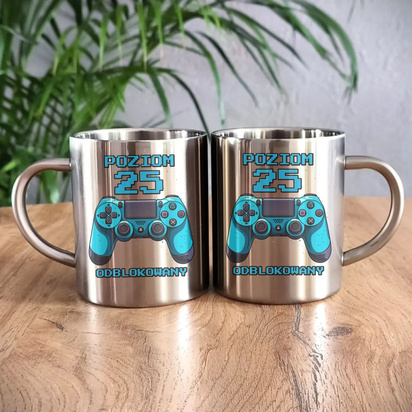 Poziom odblokowany (wiek) | Kubek metalowy na urodziny dla gracza U24 - StoryCups.pl