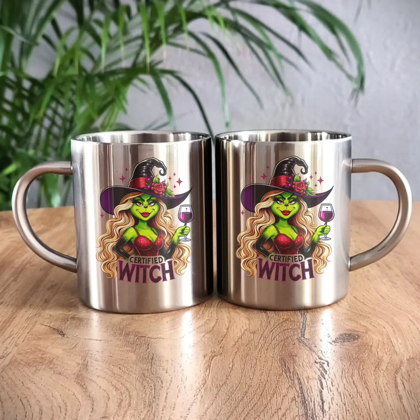 Certified Witch | Śmieszny kubek metalowy HL13 - StoryCups.pl
