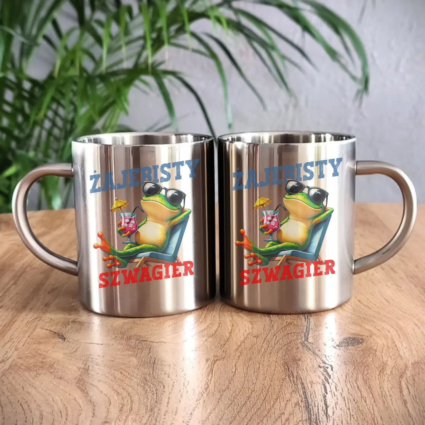 Kubek metalowy - Żajebisty Szwagier - prezent dla szwagra DSZ01 - StoryCups.pl