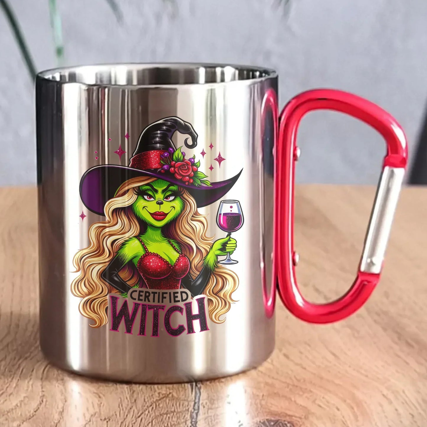Certified Witch | Śmieszny kubek metalowy HL13 - StoryCups.pl