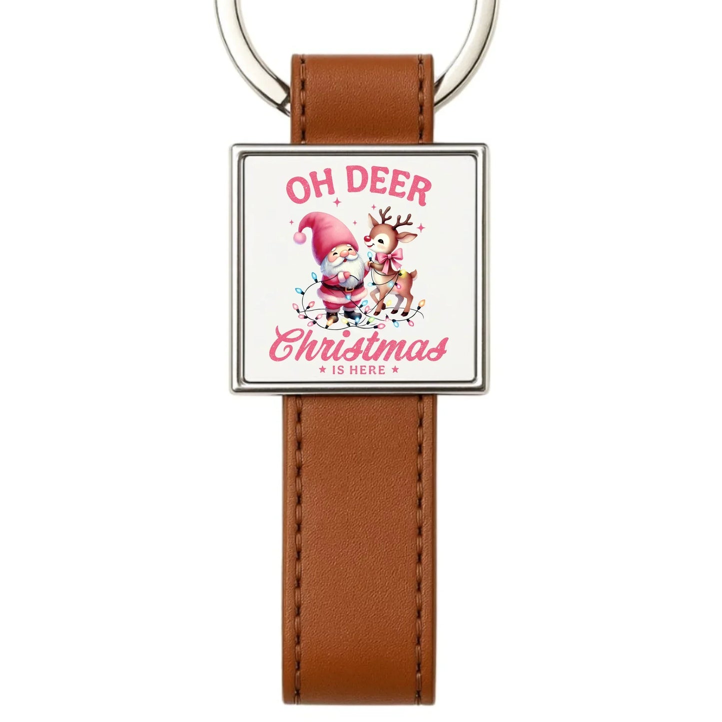 Oh deer Christmas is here | Świąteczny brelok BN59 - StoryCups.pl