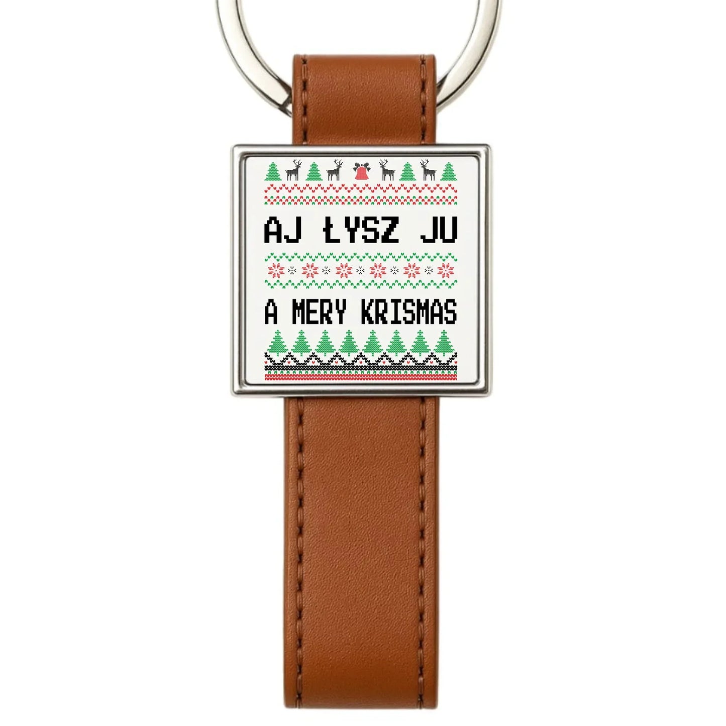 Aj łysz ju a mery krismas | Świąteczny brelok BN12 - StoryCups.pl