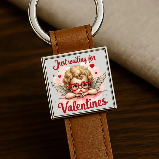Czekam tylko na Walentynki | Brelok walentynkowy W24 - StoryCups.pl