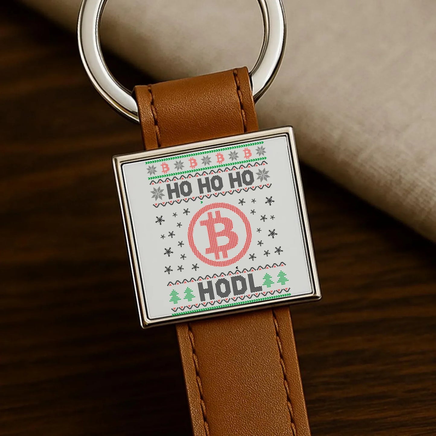 Ho ho ho Hodl Bitcoin | Świąteczny brelok BN103 - StoryCups.pl