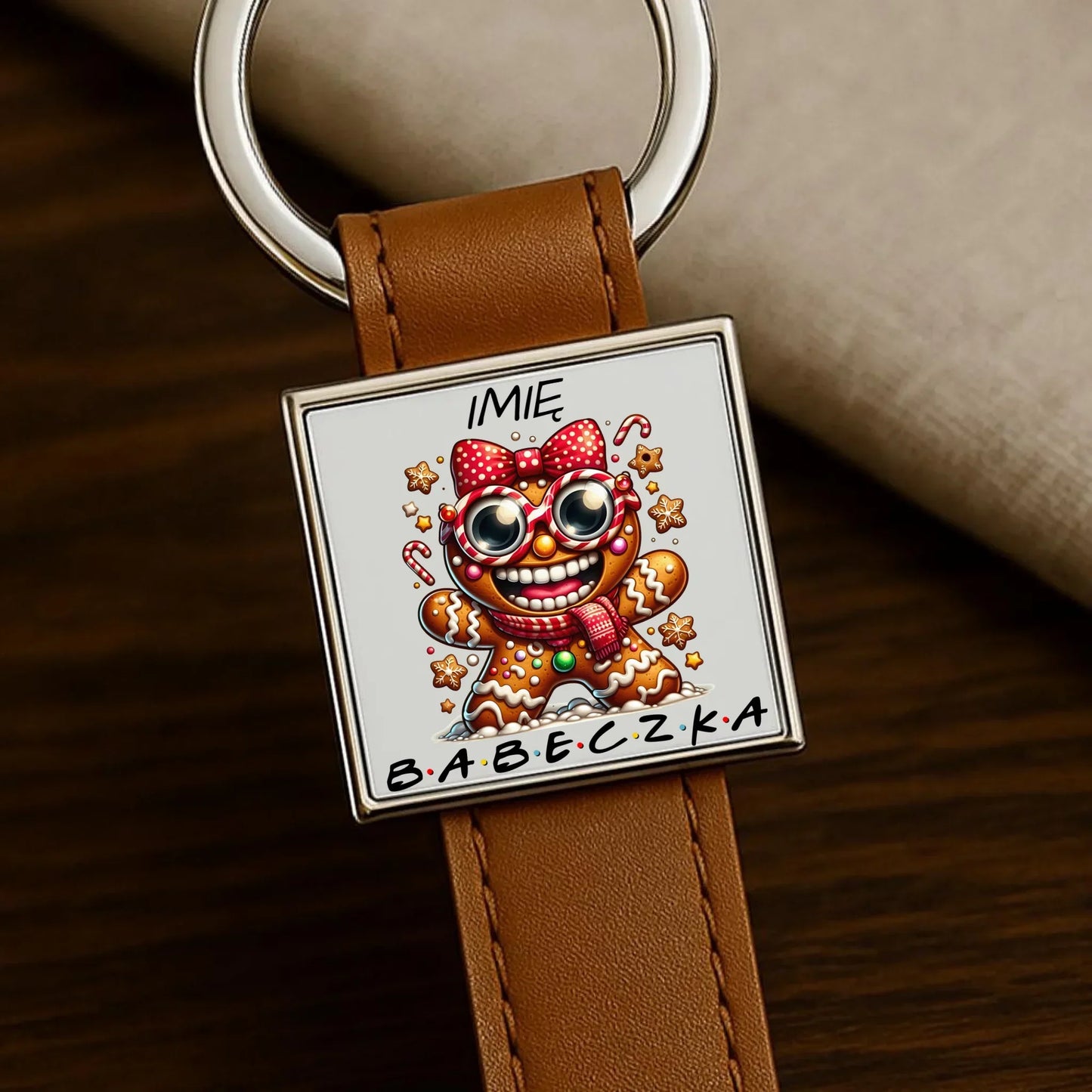 Babeczka | Personalizowany brelok świąteczny BN95 - StoryCups.pl