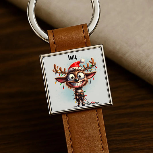 Renifer | Personalizowany brelok świąteczny BN93 - StoryCups.pl