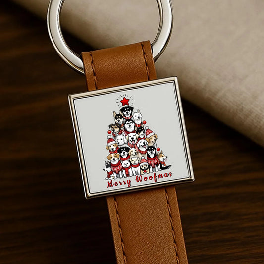 Merry woofmas | Świąteczny brelok BN90 - StoryCups.pl