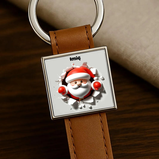 Mikołaj 3D | Personalizowany brelok świąteczny BN80 - StoryCups.pl