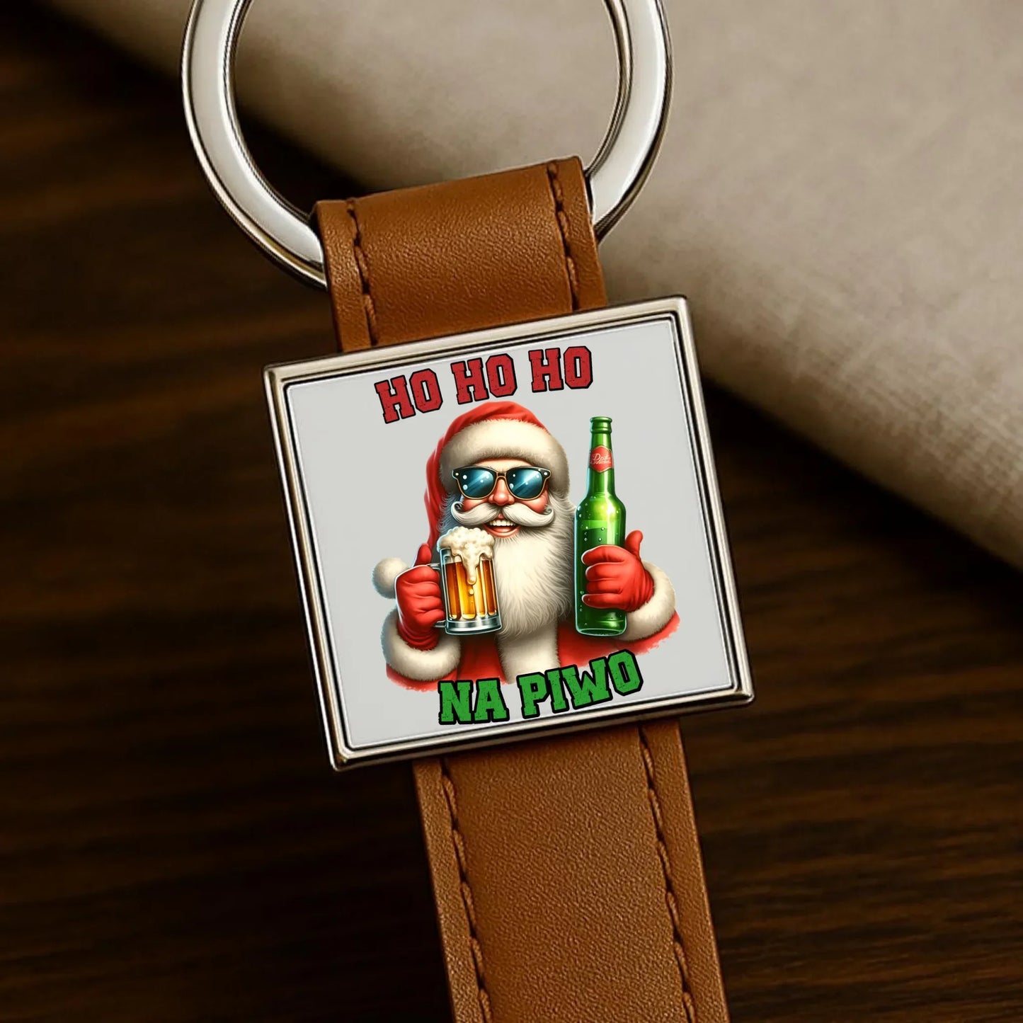 Ho ho ho na piwo | Świąteczny brelok BN64 - StoryCups.pl