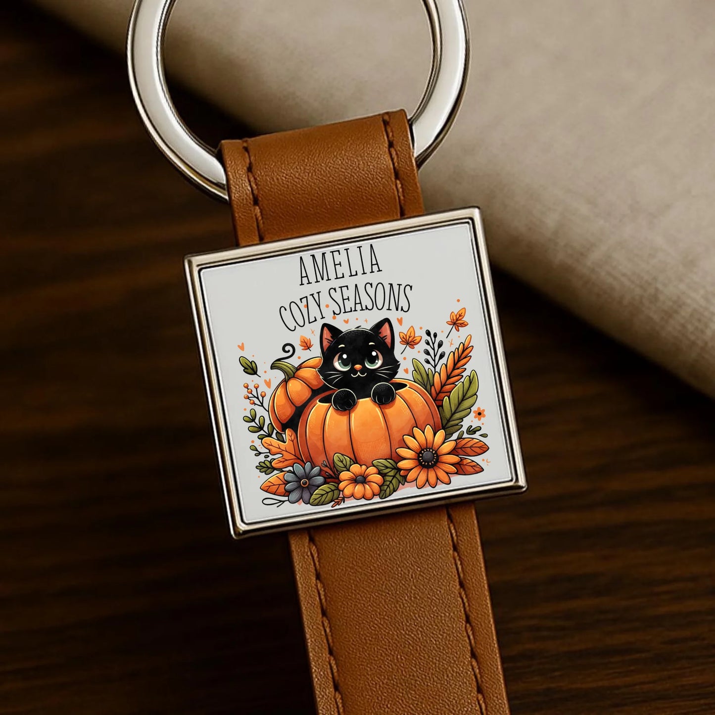 Brelok jesieniara - Cozy Seasons - personalizowany JS01 - StoryCups.pl