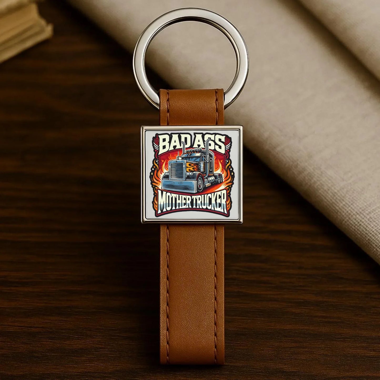 Badass Mother Trucker | Brelok dla kierowcy tira ZKT04 - StoryCups.pl